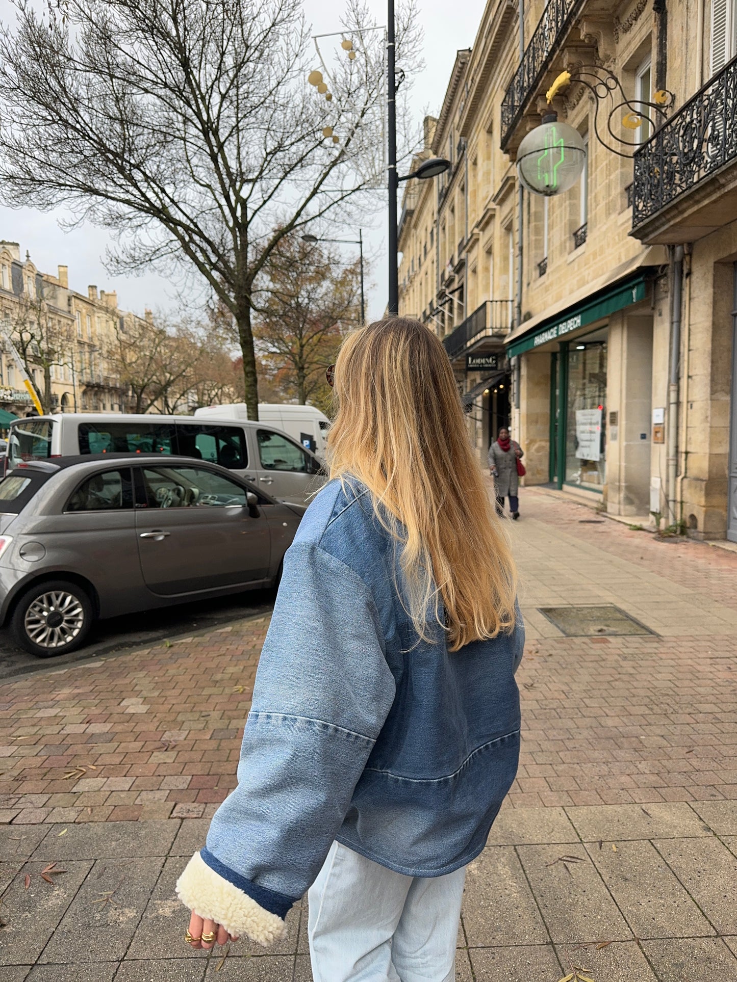 Veste upcyclée patchwork denim