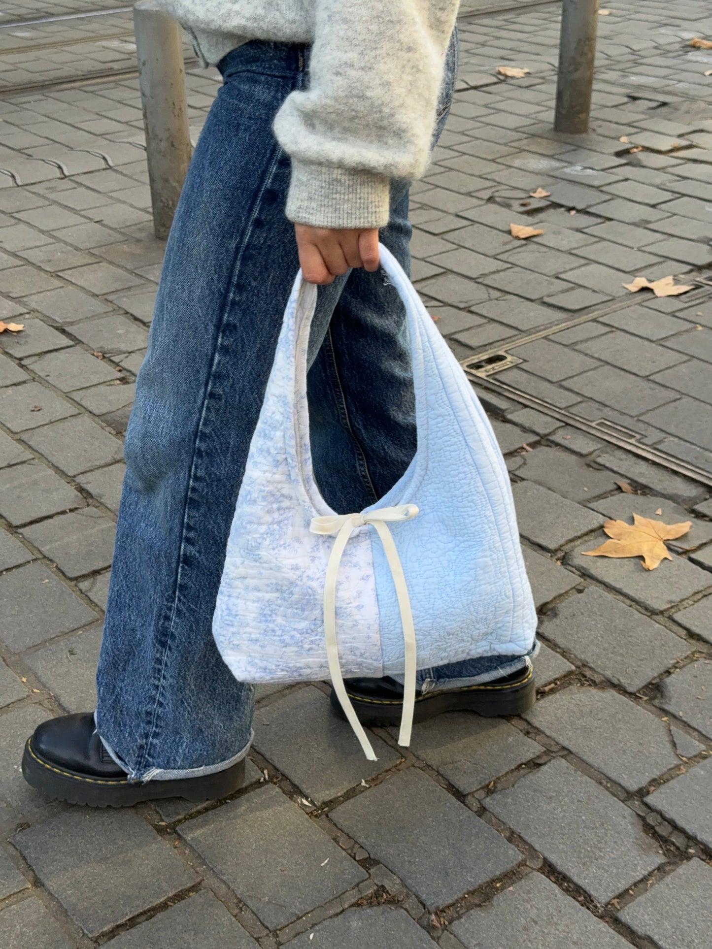 Sac upcyclé matelassé bicolore