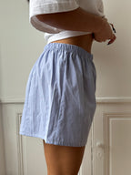Caleçon short upcyclé bicolore
