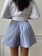 Caleçon short upcyclé bicolore