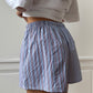 Caleçon short upcyclé bicolore
