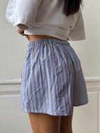 Caleçon short upcyclé bicolore
