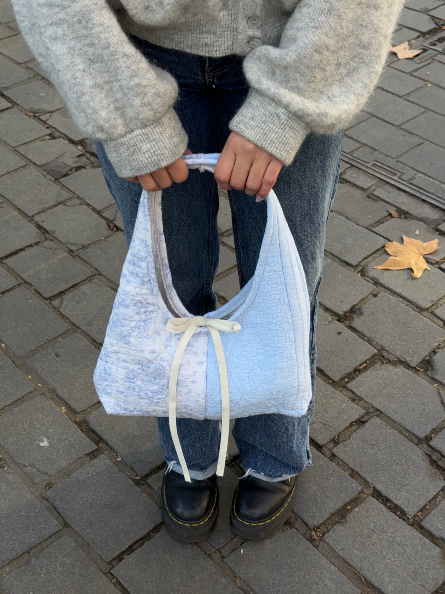 Sac upcyclé matelassé bicolore