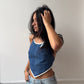 Top upcyclé denim