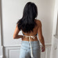 Top upcyclé denim