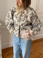 Upcycled floral jacket - Size 1