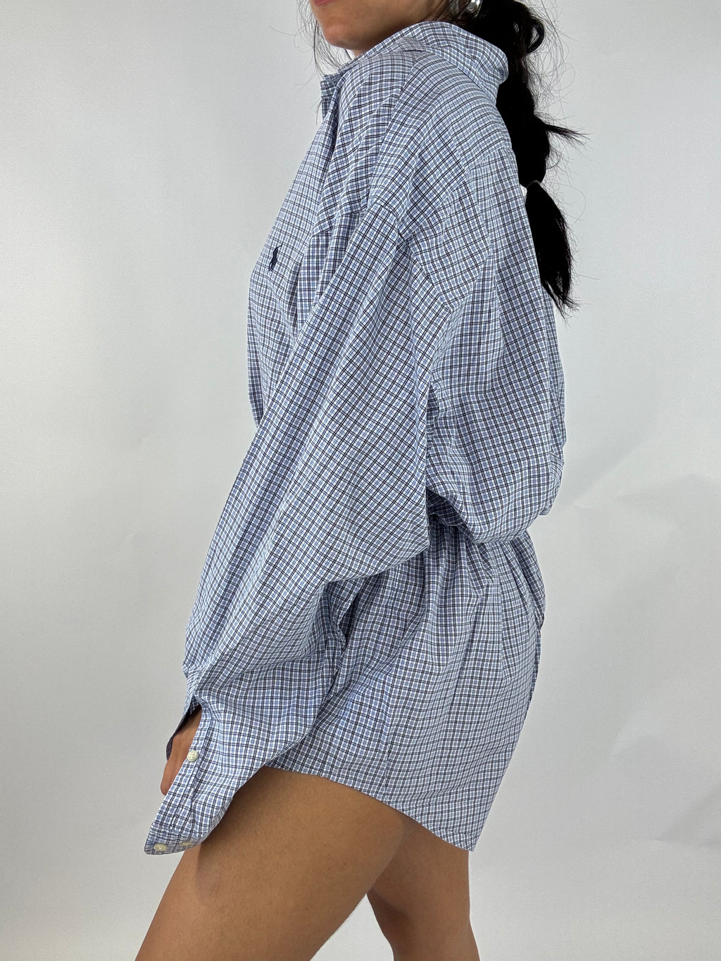 Combinaison upcyclée à carreaux