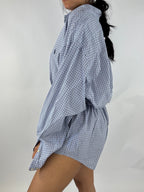 Combinaison upcyclée à carreaux