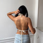 Top upcyclé denim