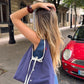 Sac upcyclé indigo
