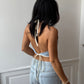 Top upcyclé denim