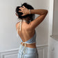 Top upcyclé denim