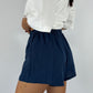 Caleçon short upcyclé bleu foncé