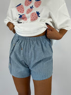 Caleçon short upcyclé jean