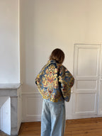 Veste fine upcyclée à motifs - T2