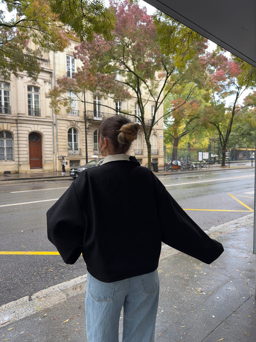 Veste laine noire