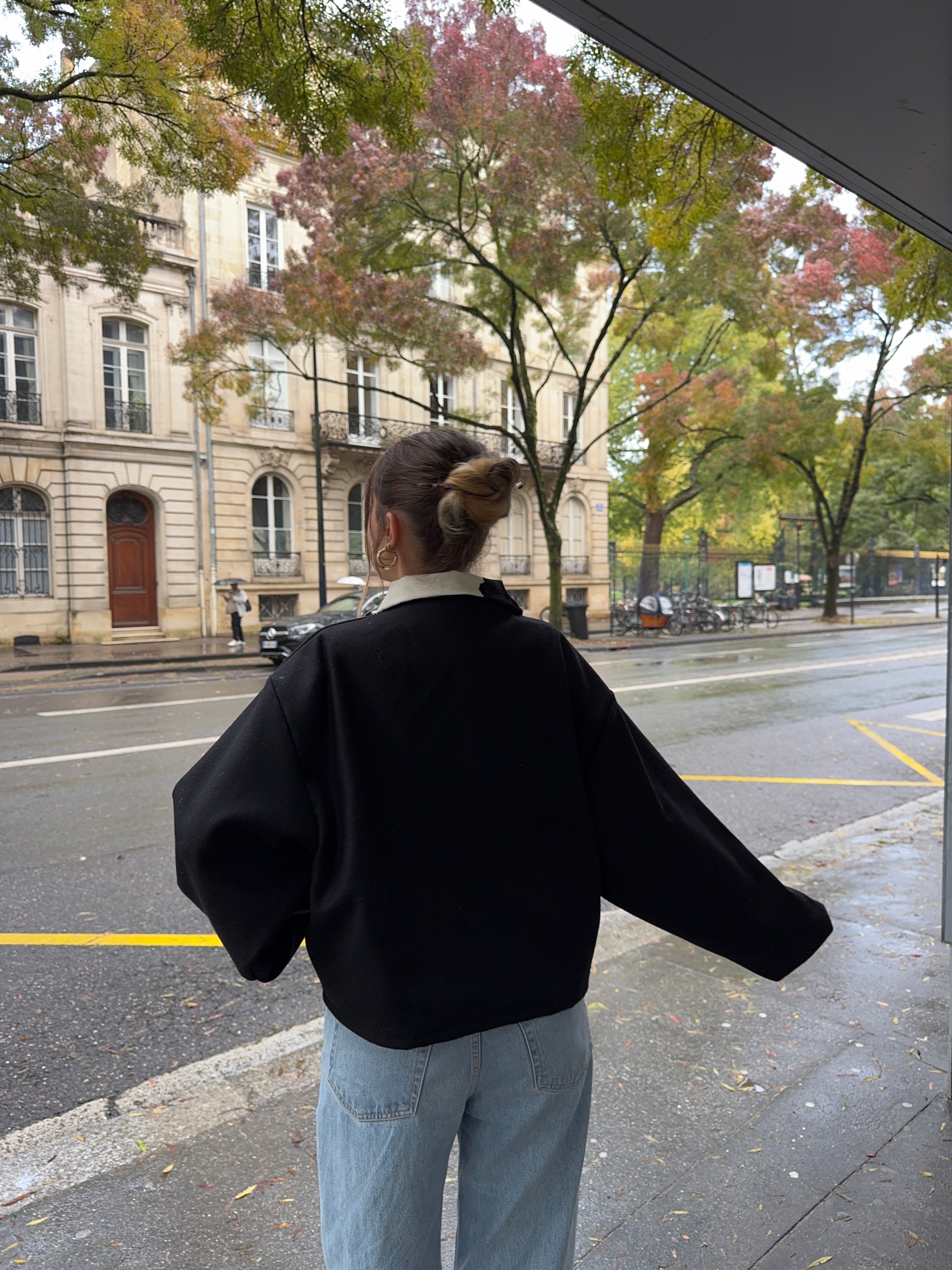 Veste laine noire