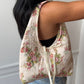 Sac upcyclé matelassé fleuri