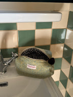 Trousse upcyclée laine vintage