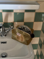 Trousse upcyclée laine vintage