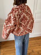 Veste upcyclée à motifs - T2