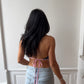 Top upcyclé denim