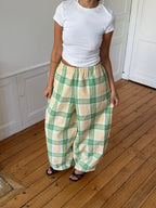 Pantalon à carreaux