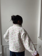 Veste upcyclée matelassée fleurie