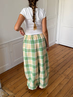 Pantalon à carreaux