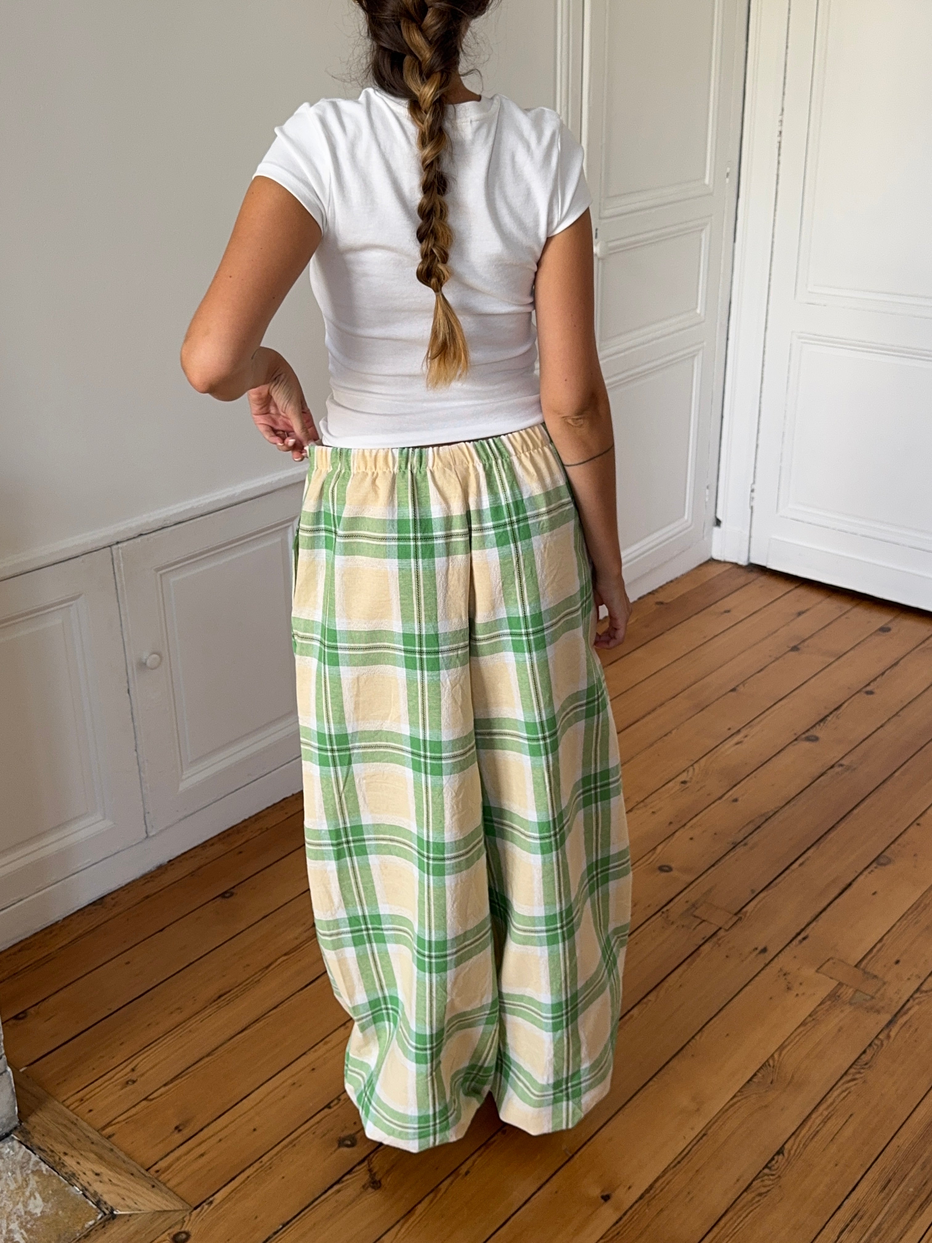 Pantalon à carreaux