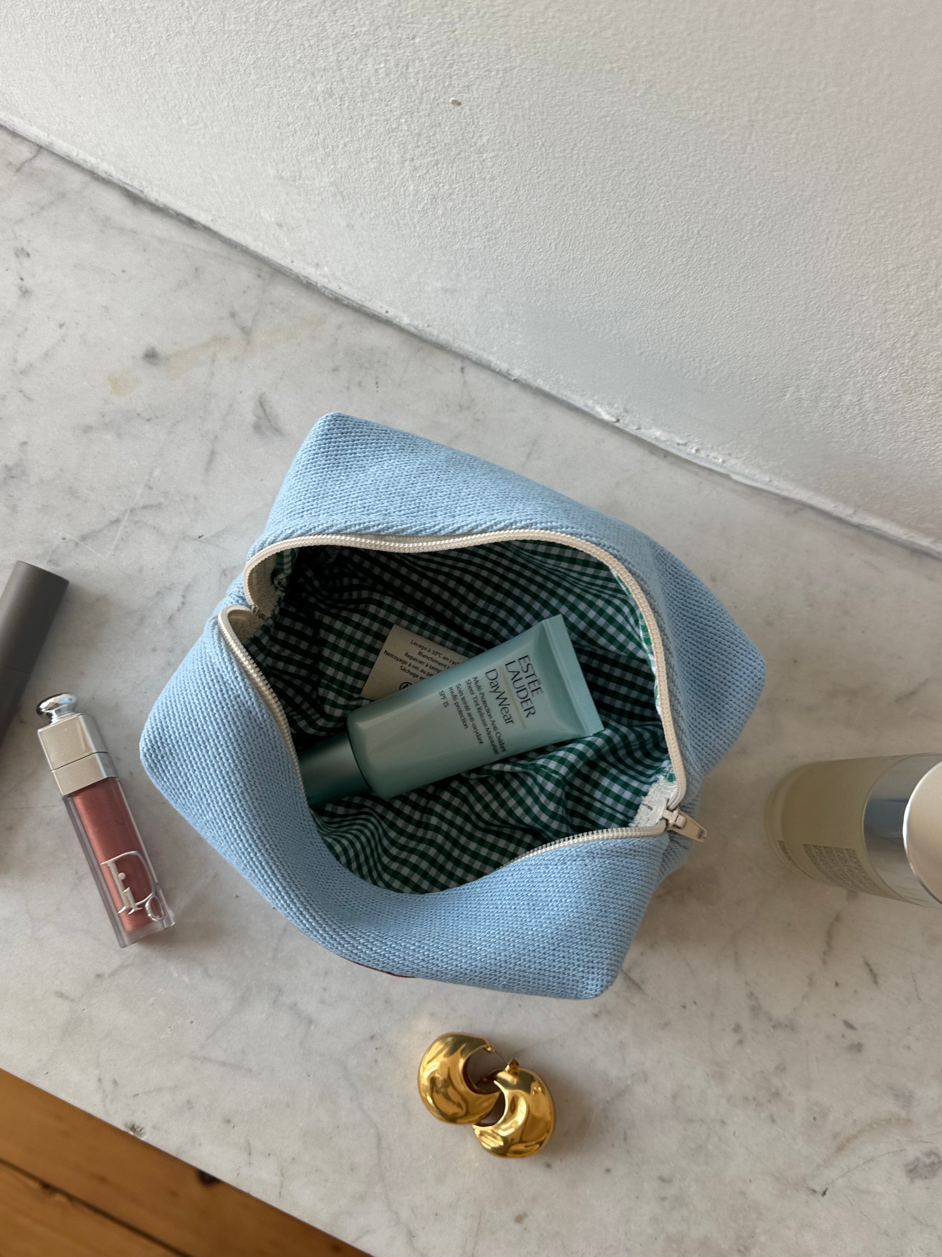 Trousse bleu ciel - petite