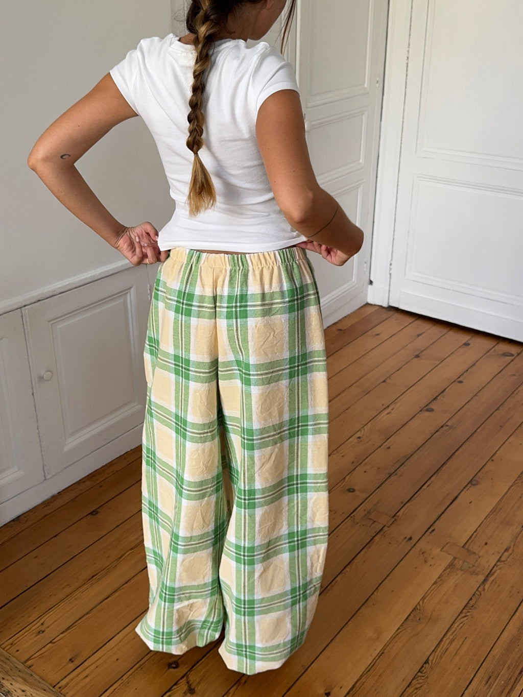 Pantalon à carreaux