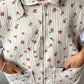 Veste sans manches upcyclée matelassée fleurie