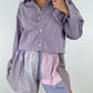 Ensemble upcyclé vichy et patchwork