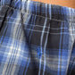 Caleçon short upcyclé à carreaux