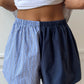 Caleçon short upcyclé bicolore