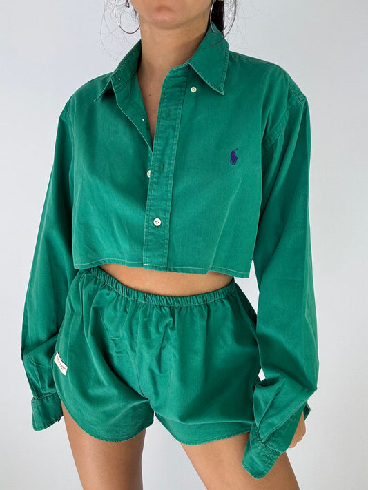 Ensemble upcyclé vert