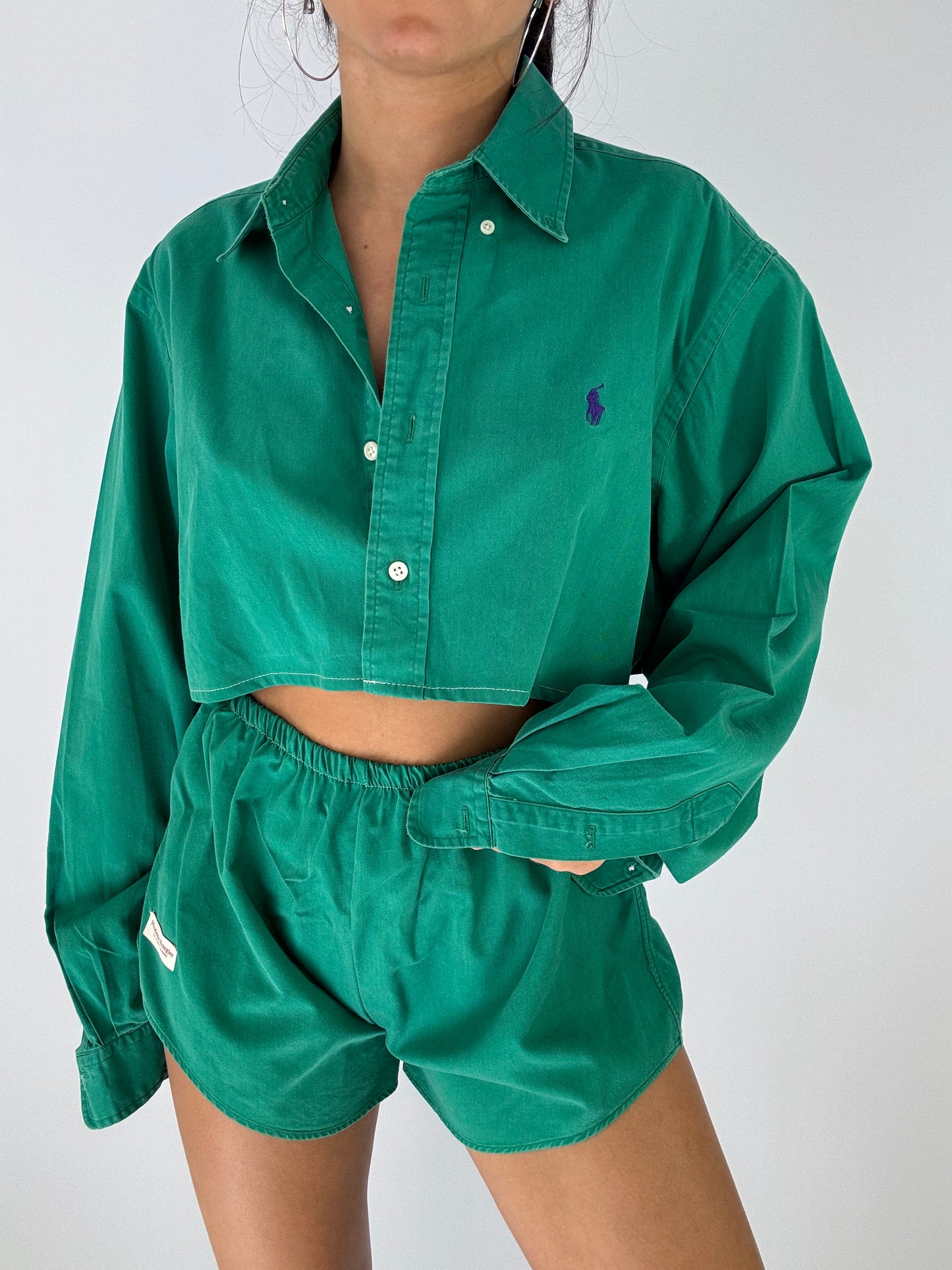 Ensemble upcyclé vert