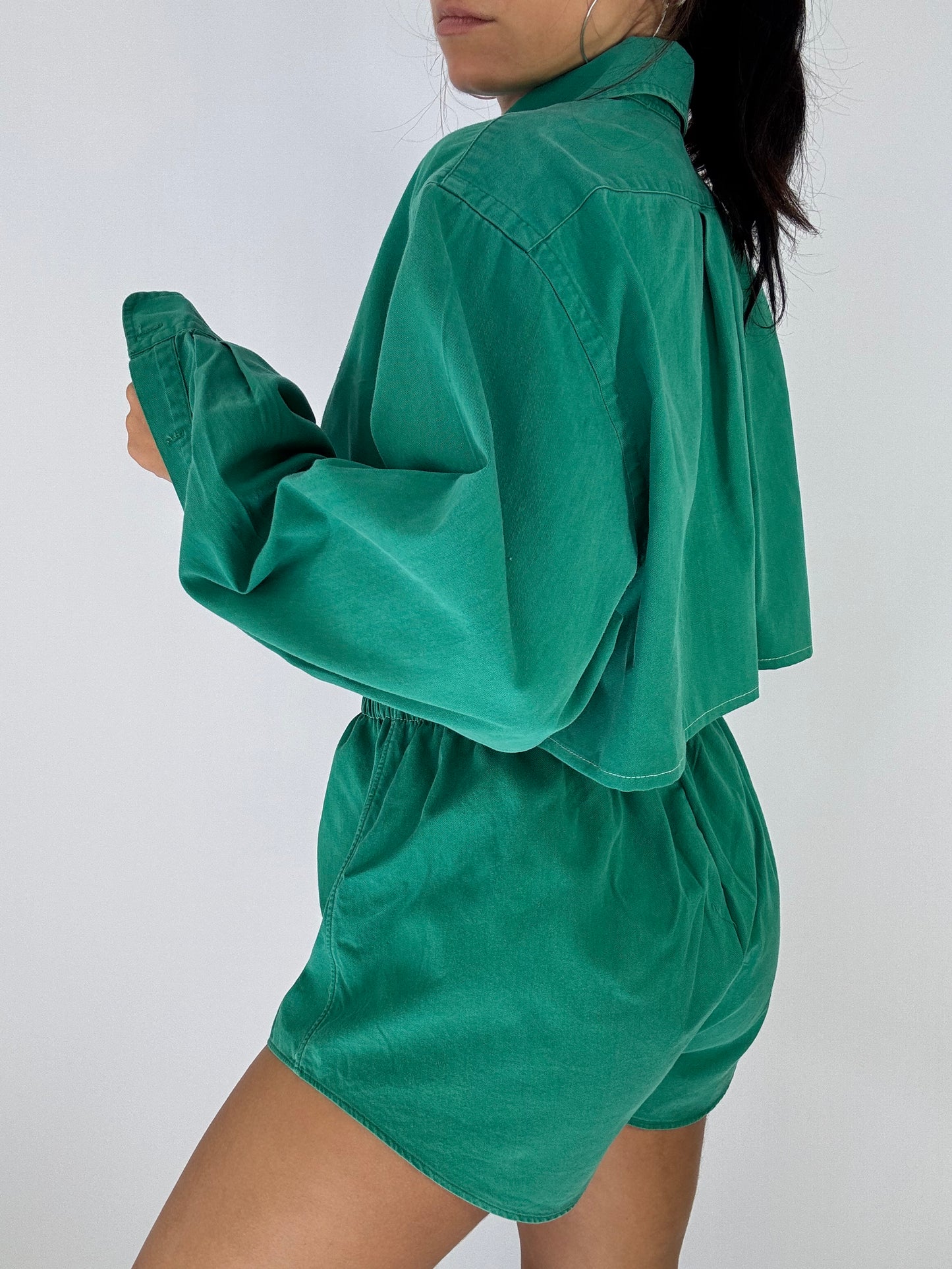 Ensemble upcyclé vert