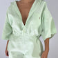 Combinaison upcyclée vert pastel