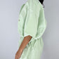 Combinaison upcyclée vert pastel