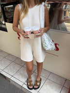 Combinaison short écrue