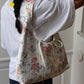 Sac upcyclé matelassé à fleurs