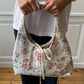 Sac upcyclé matelassé à fleurs