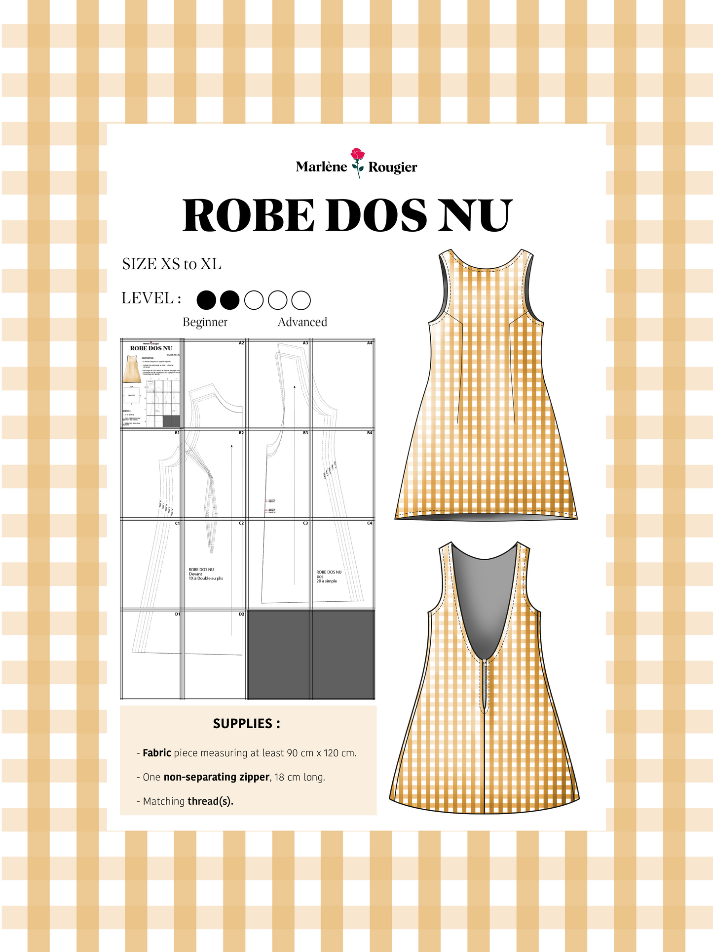 Patron robe dos nu (English version)