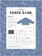 Patron veste à col - Taille 1 - PDF