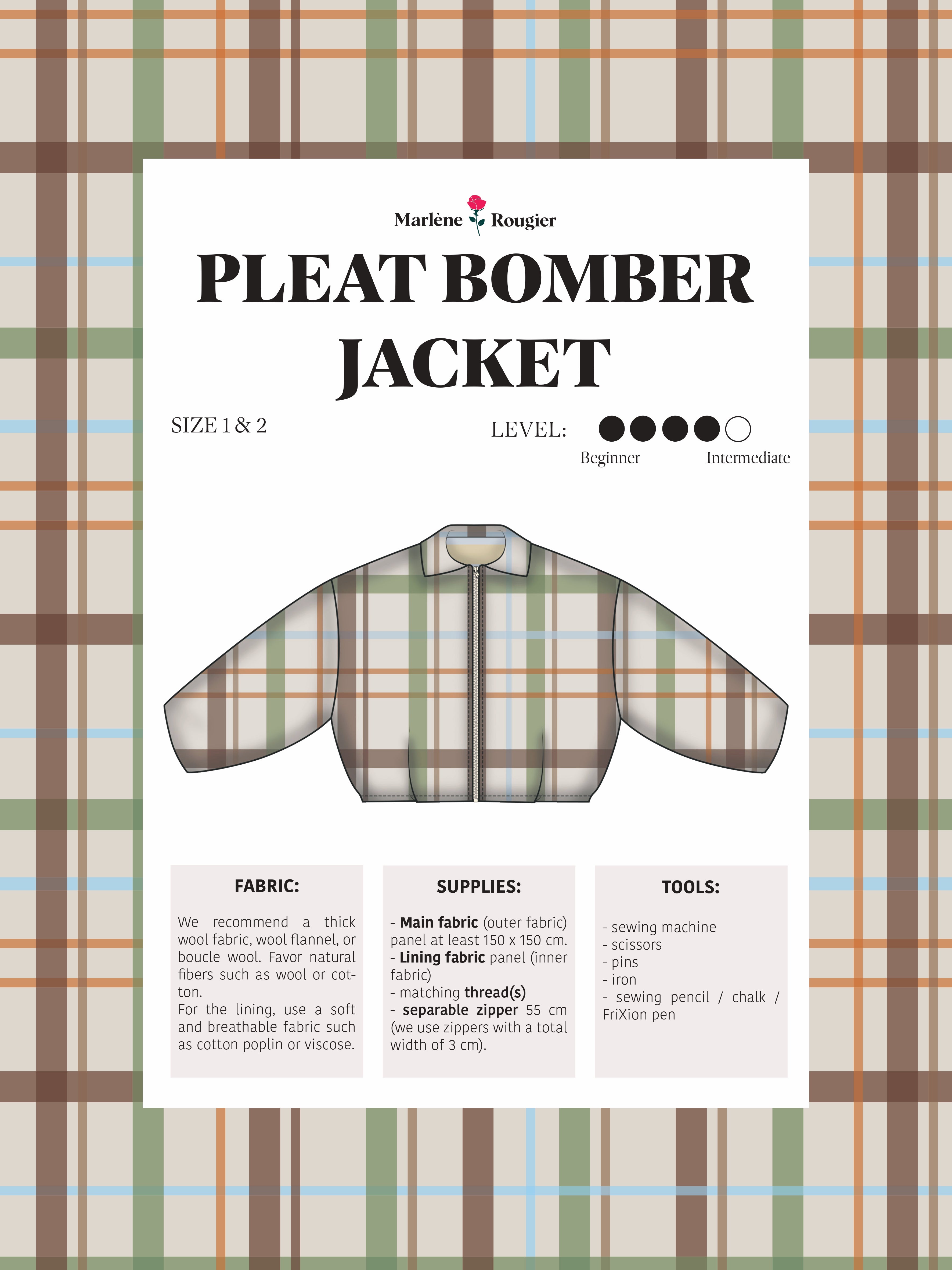 Pattern bomber à plis - PDF (English)