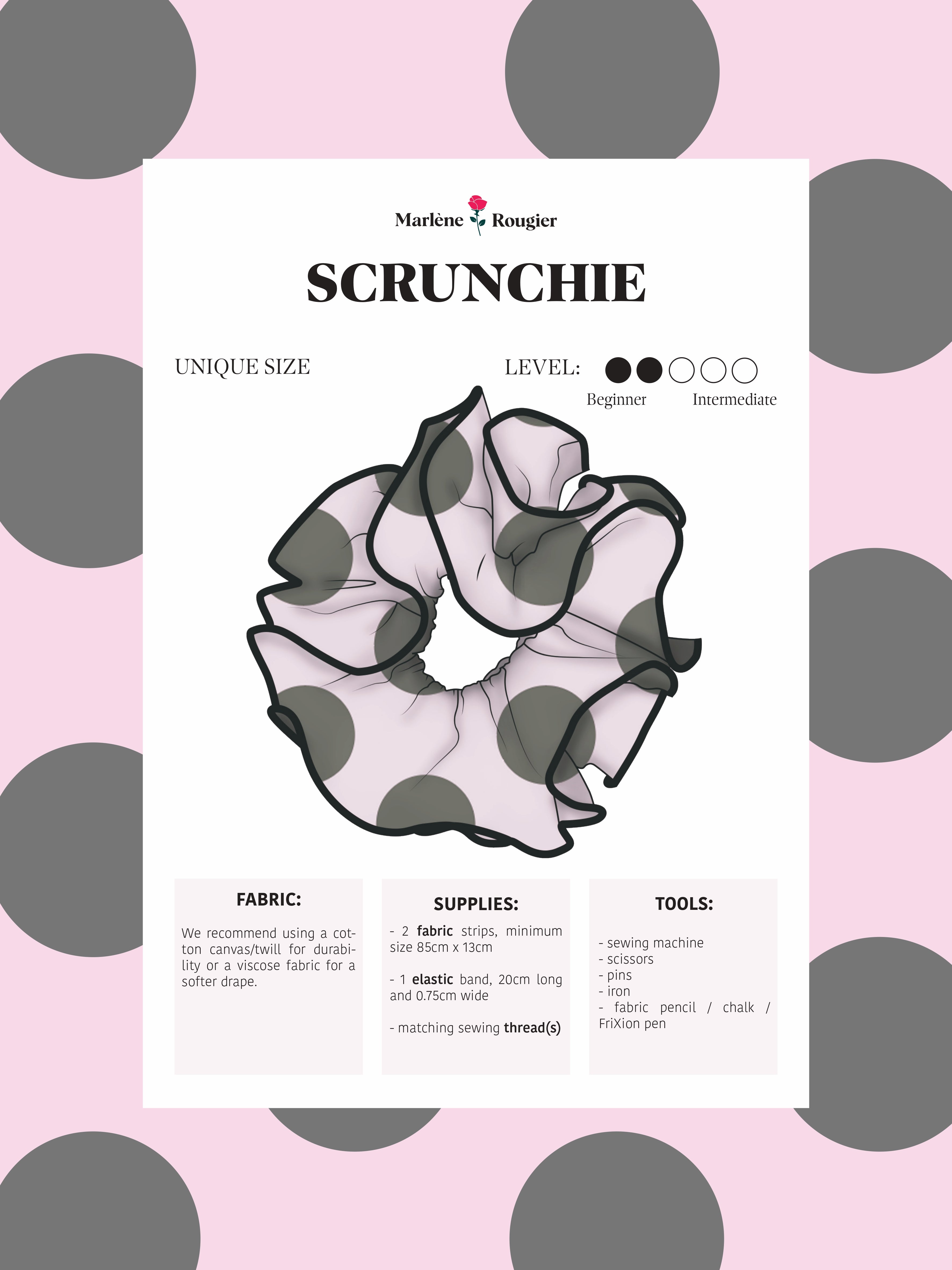 Pattern chouchou - PDF (English) (FREE)