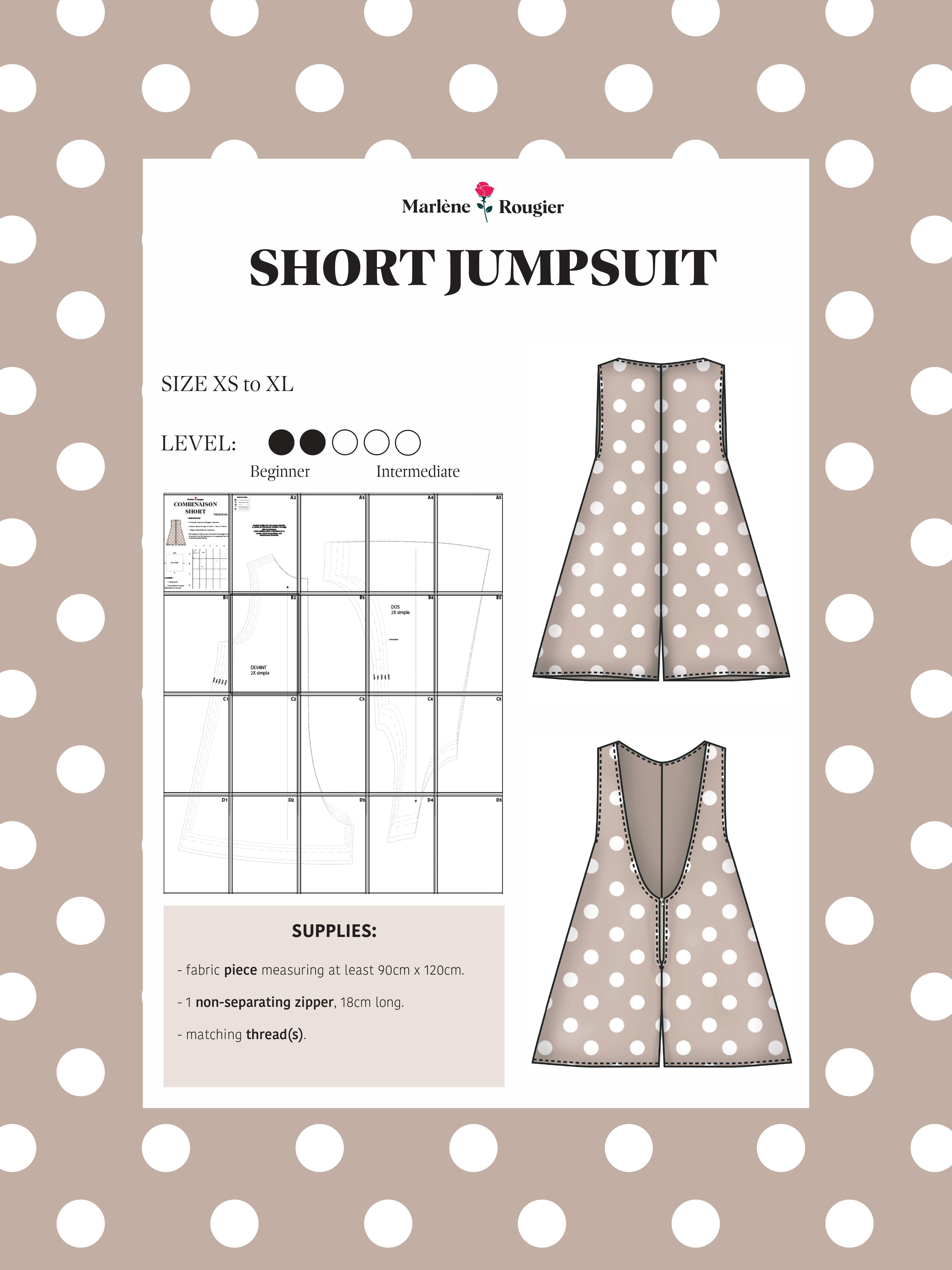  Pattern Combinaison short (english) - PDF