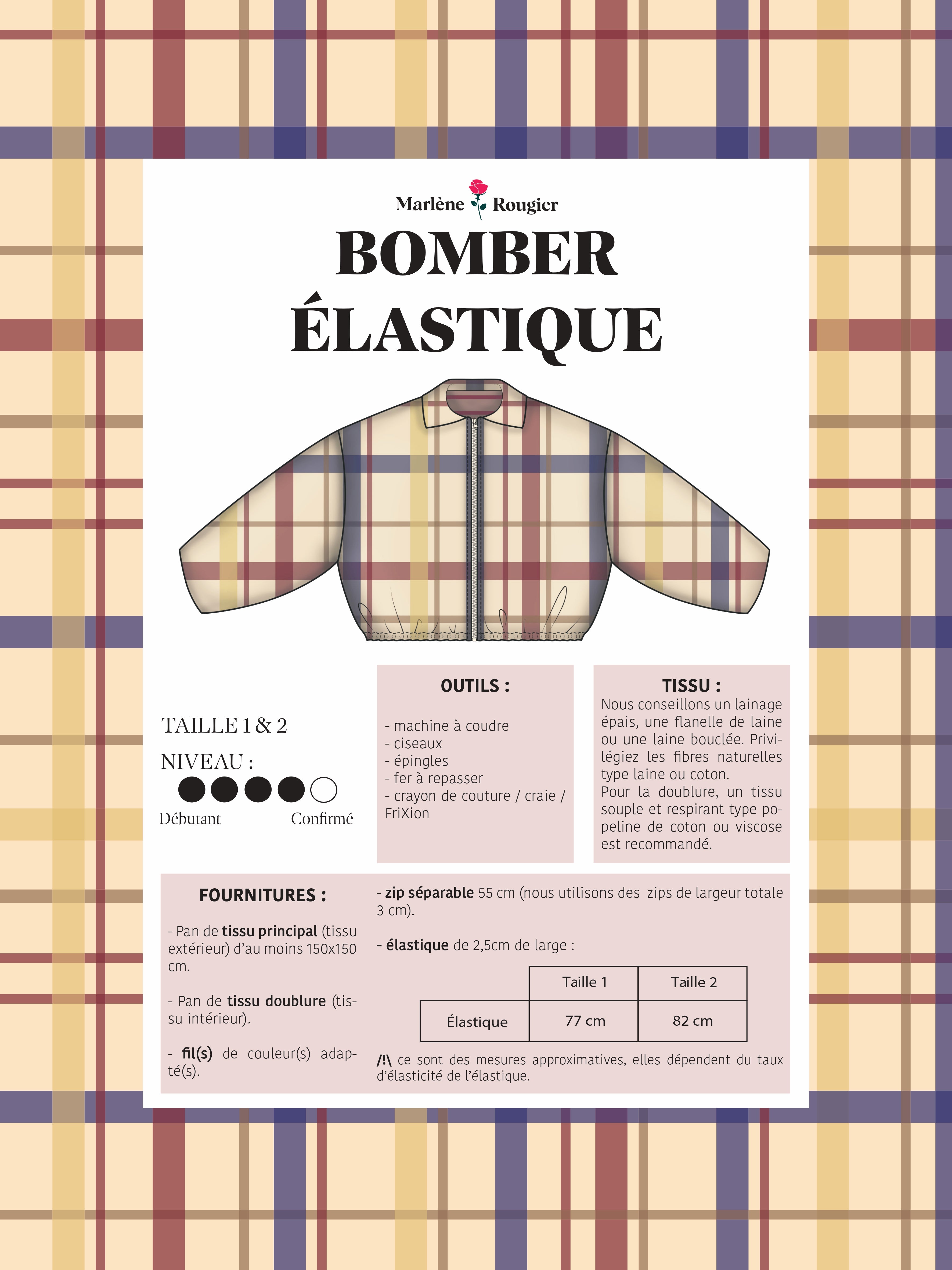 Patron bomber élastique - PDF